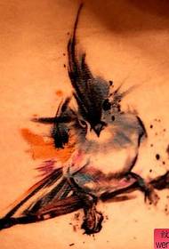 veteran tattoo recommended an abstract sparrow tattoo pattern