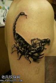 Arm scorpion tattoo pattern