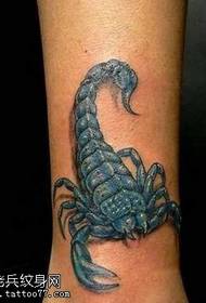 Patró de tatuatge d'escorpí negre de la cama blau 131477-patró de tatuatge de caixa negra