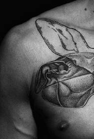 Европски класични узорак тетоваже на животињама