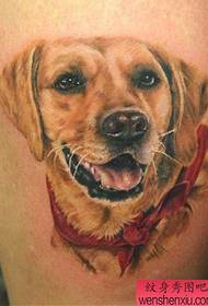 a golden retriever tattoo picture