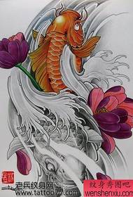 good-looking squid lotus tattoo manuscript