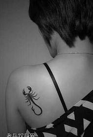 shoulder small scorpion tattoo pattern