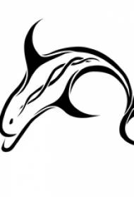 Delphin-Tätowierungs-Manuskript Lebhaftes Kleintier-Delphin-Tätowierungs-Manuskript