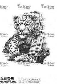 萌萌 pattern modeli i tatuazheve të dorëshkrimit të leopardit