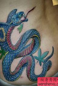 μέτωπο όμορφο μοτίβο τατουάζ φίδι