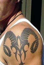 Modèl tatou Aries Yon varyete de desen diferan nan modèl tato Aries