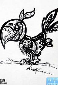 Raven Totem Tattoo ပုံစံ