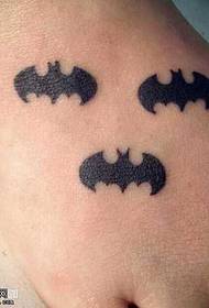 voet Bat-tatoeëringpatroon