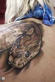 shoulder snake tattoo pattern