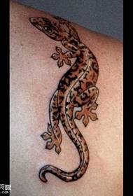 Shoulder Lizard Tattoo Patroon