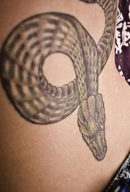 black snake tattoo pattern