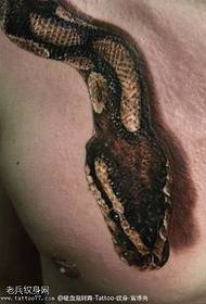 horror snake tattoo pattern