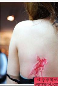 goldfish tattoo pattern: back color small Goldfish Tattoo Pattern Tattoo Picture