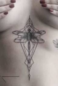 dragonflyTattoo 9 kis friss fekete szürke szitakötő vonal tetoválás mintával
