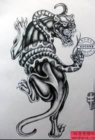 Tattoo Black Panther and Snake Tattoo