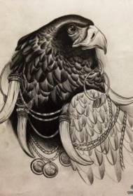 Rukopis evropské školy vlk tetování tetování