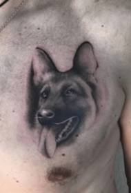 18 cute pet dog tattoo Works appreciation
