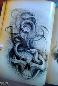 python tattoo pattern
