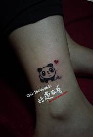 Shanghai Picture Tato Bar Dark Fragrance Tatu Works: Totem Cute Panda Tattoo