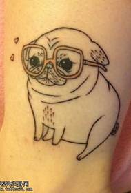 ніжний милий собака татуювання візерунок