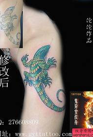Hefei Ghosts Tattoo Show: Lizard Tattoo Pattern