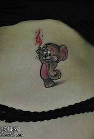 waist mouse tattoo pattern