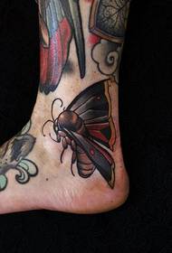 Hælens tatoveringsmønster på hælen