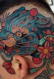 шема на тетоважа на леопард цреша