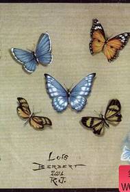 iphethini le-tattoo: isithombe se-butterfly tattoo