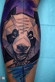 Leg Panda Tattoo Pattern
