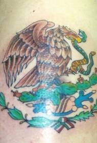 Eagle ງູແລະຮູບແບບ Tattoo Cactus