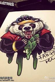 color angry panda tattoo works shared by tattoos 134711 - a colorful cartoon panda tattoo works by tattoo 134712 - a set of creative crows on the crow theme Tattoo pictures