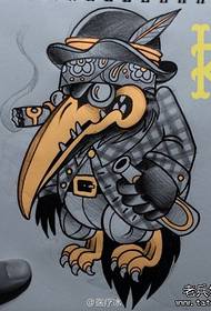 vrlo cool rukopis tetovaže vrane