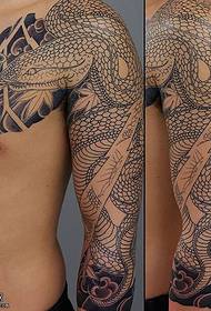 shoulder point Hydralisk tattoo pattern