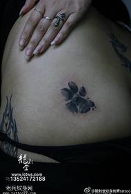 abdomen ink Goldfish tattoo paterone