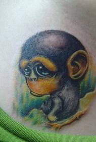 knabinoj ŝatas ĉarmajn orangutanajn tatuajn mastrojn