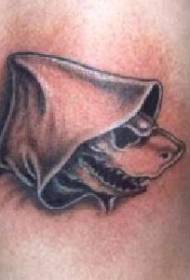 schouder eenvoudige haai in kap tattoo patroon 134480 - Armkleur Zombie Shark Tattoo foto
