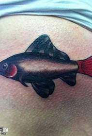 Waist Goldfish Tattoo Pattern