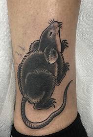 ankle mouse tattoo pattern