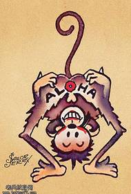 osobnosť karikatúry opice tetovanie obrázok