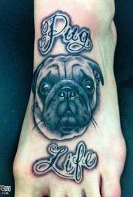 uzorak tetovaža psa za noge
