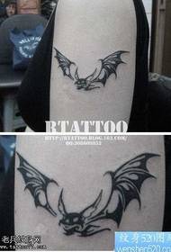 arm small classic totem bat tattoo pattern