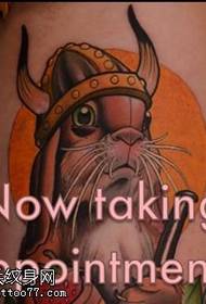 leg rabbit king tattoo pattern