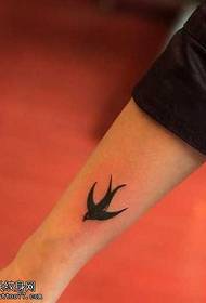 Arm Swallow Tattoo Pattern