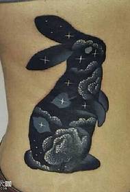 Waist Rabbit Tattoo Pattern