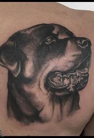 shoulder dog tattoo pattern