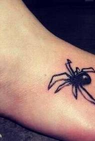 Who's Instep a Spider Tattoo Pattern