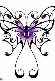 Manuscript beautiful beautiful butterfly tattoo pattern