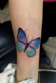 Tetoválás kis pillangó mintás könnyű és elegáns pillangó tetoválás minta